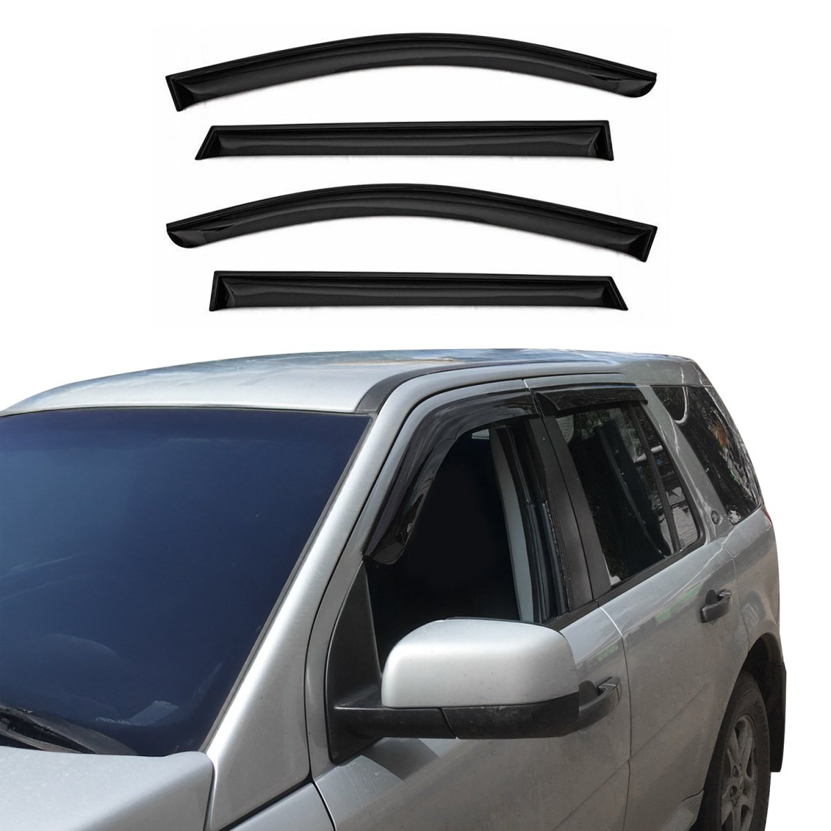 Dodge Journey Wind Deflector - Omac - Acrylic - Black - 2009